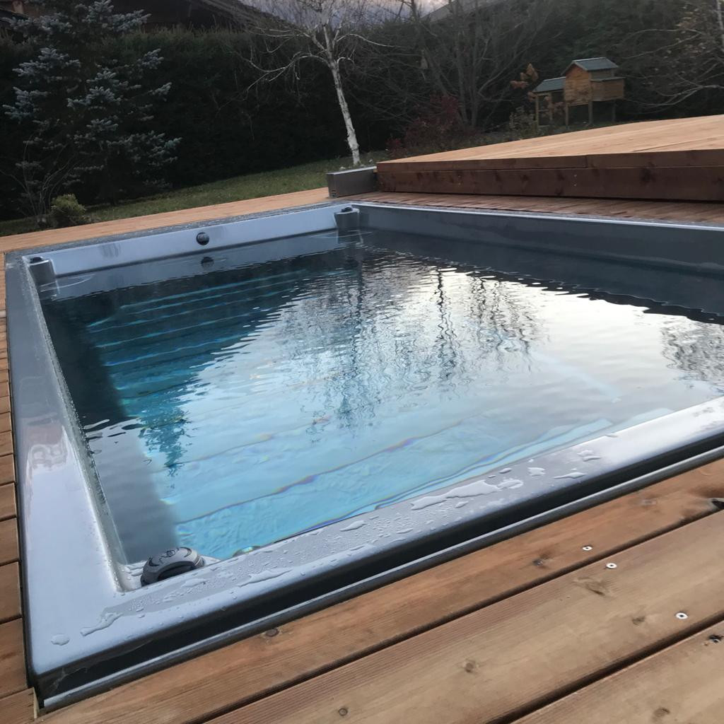 swim spa pool bazen a vířivka nejen na zahradu, zapuštěný nebo nadzemní, s protiproudem, celoroční.