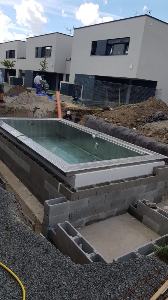 Bazén swim pool idol spa jen skelet jako laminátový bazén