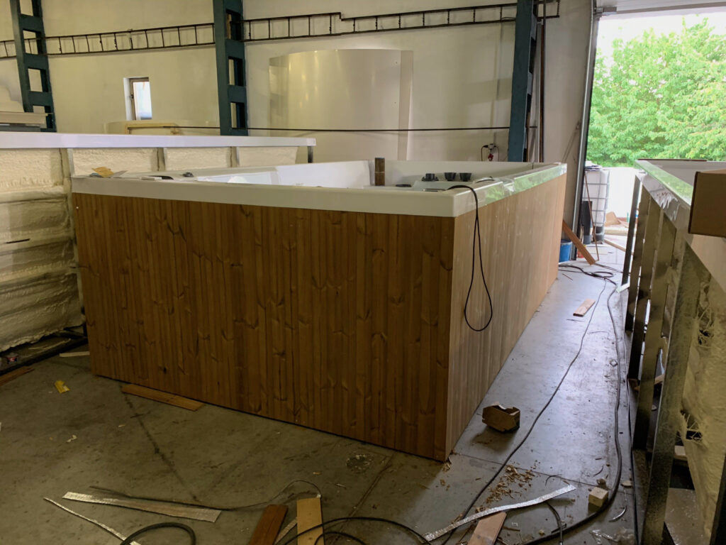 Bazén swim pool idol spa jen skelet jako laminátový bazén