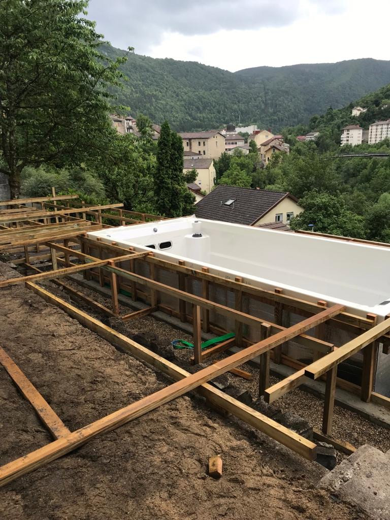 Bazén swim pool idol spa jen skelet jako laminátový bazén