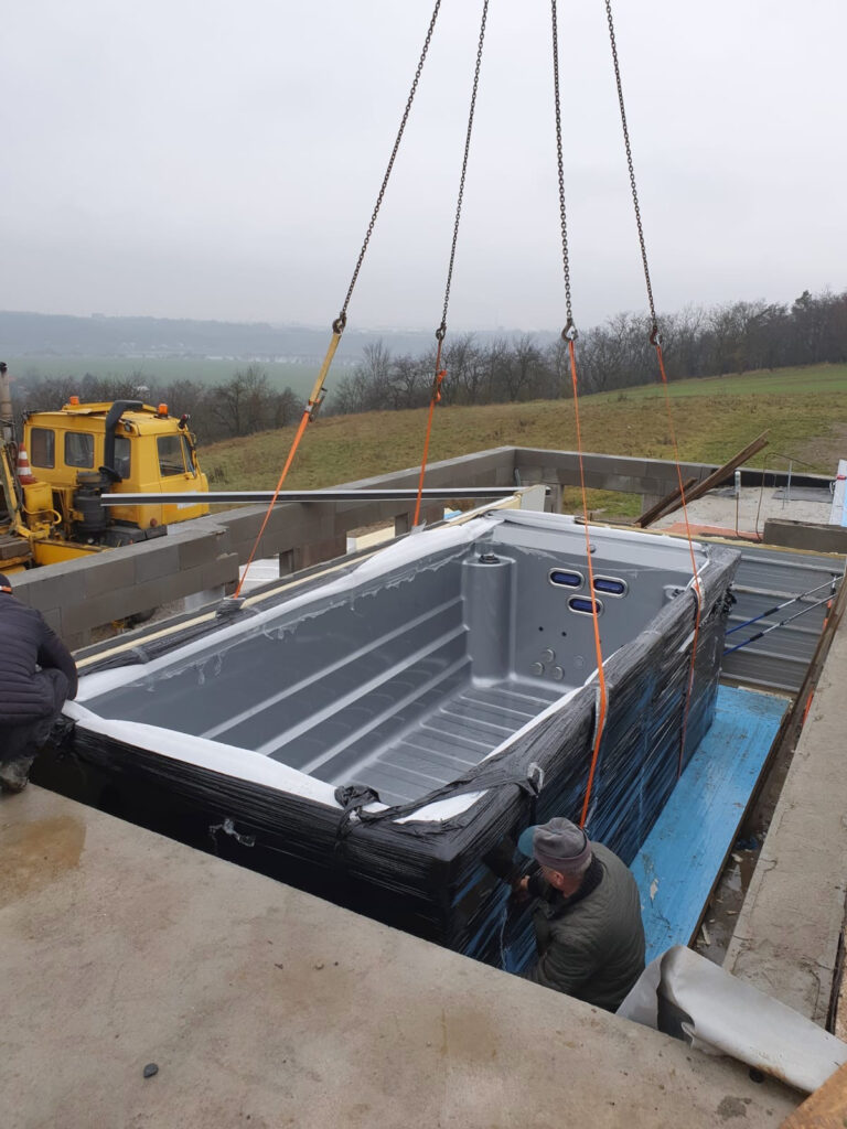 Bazén swim pool idol spa jen skelet jako laminátový bazén