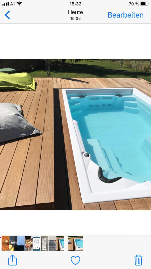 Bazén swim pool idol spa jen skelet jako laminátový bazén