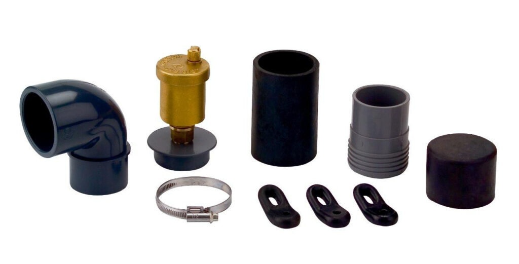 Kolektorová gumová spojka EPDM, napojení na potrubí