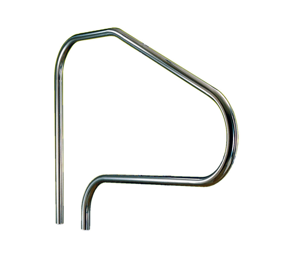 Žebříkové madlo 1220mm s pouzdrem a rozetou AISI 316 - 1ks