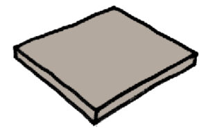 Dlažba Ardoise - šedá - čtvercový díl 500x500x35mm, 1m2