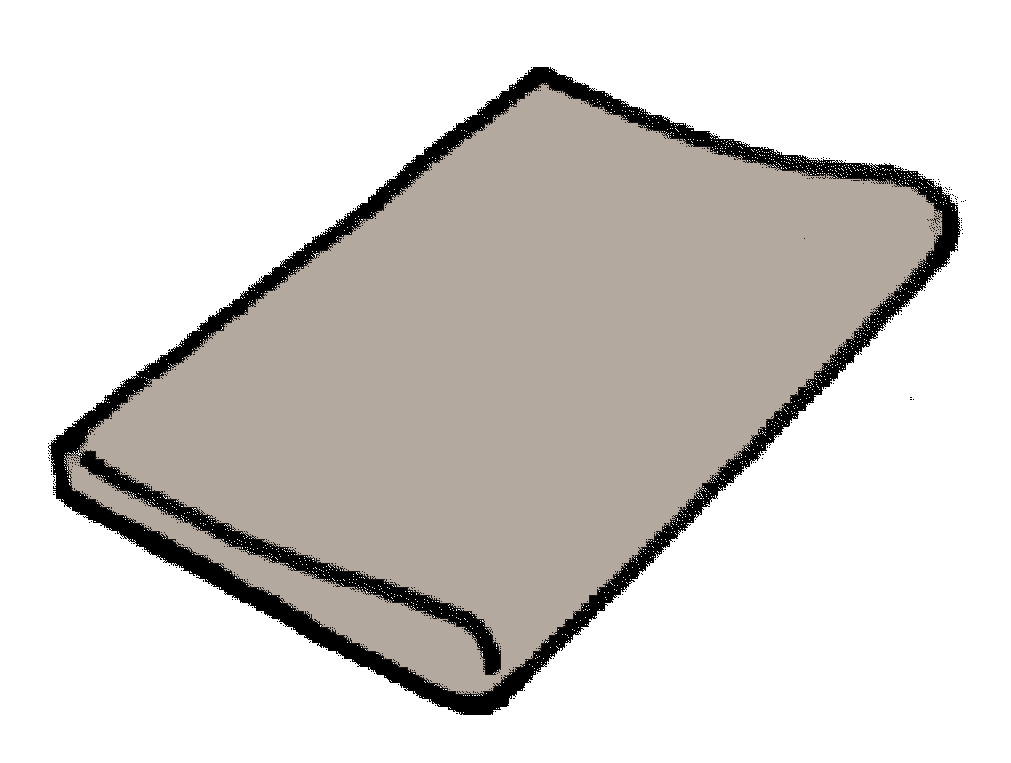 Dlažba Sahara - šedá - rovný díl zaoblený 500 x 330 mm, 1ks