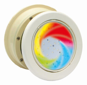 Světlo MTS LED RGB - 16W, bílý ABS plast