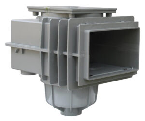 SKIMMER V20 do betonu, 200 x 150 mm - Šedý (RAL7037)